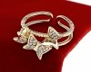 gold ring 17,00mm. gold-plated engagement xuping