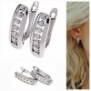 gold plated earrings with exclusive cubic zirconia