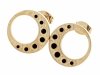gold earrings made of stainless steel