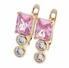 exclusive swarovski gold-plated earrings