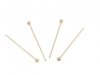 2X gold-plated 316L stainless steel lambs ear plugs