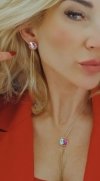 gold earrings made of stainless steel