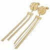 gold earrings made of stainless steel