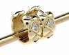 gold plated earrings with exclusive cubic zirconia