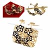 gold earrings made of stainless steel
