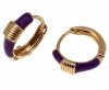 gold plated earrings with exclusive cubic zirconia