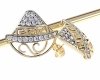 gold plated earrings with exclusive cubic zirconia