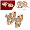 exclusive swarovski gold-plated earrings