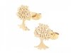 gold earrings made of stainless steel