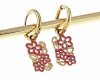gold earrings made of stainless steel