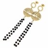 gold earrings made of stainless steel