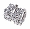 gold plated earrings with exclusive cubic zirconia