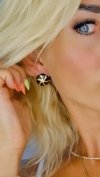 gold earrings made of stainless steel