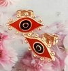 gold plated earrings with exclusive cubic zirconia