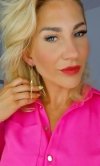 gold earrings made of stainless steel