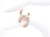 gold ring 17,00mm. gold-plated engagement xuping