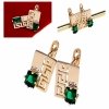 exclusive swarovski gold-plated earrings