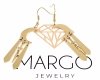 gold earrings made of stainless steel