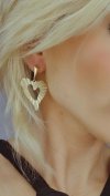 gold earrings made of stainless steel