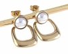 gold earrings made of stainless steel