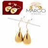gold earrings made of stainless steel
