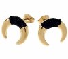 gold earrings made of stainless steel