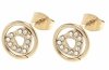 gold earrings made of stainless steel