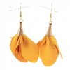 gold earrings made of stainless steel