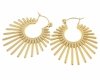 gold earrings made of stainless steel