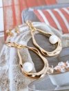gold plated earrings with exclusive cubic zirconia