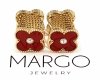 gold earrings made of stainless steel