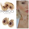 18k gold plated set pendant earrings xuping