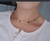 GOLD CHAIN NECKLACE celebrity STAINLESS STEEL