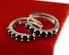 gold plated earrings with exclusive cubic zirconia