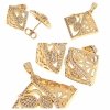 18k gold plated set pendant earrings xuping
