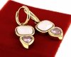 gold earrings made of stainless steel