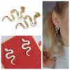 gold earrings made of stainless steel