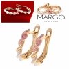 gold plated earrings with exclusive cubic zirconia