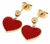 gold earrings made of stainless steel