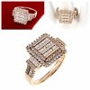 gold ring 18,60mm. gold-plated engagement xuping