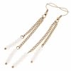 gold earrings made of stainless steel