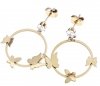 gold earrings made of stainless steel