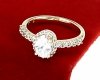 gold ring 18,60mm. gold-plated engagement xuping
