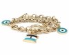 BRACELET GOLD CELEBRITY STAINLESS STEEL