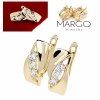 gold plated earrings with exclusive cubic zirconia