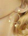gold earrings made of stainless steel