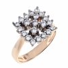gold ring 18,60mm. gold-plated engagement xuping