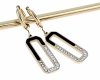 gold earrings made of stainless steel