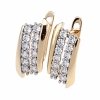 exclusive swarovski gold-plated earrings