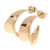 gold plated earrings with exclusive cubic zirconia